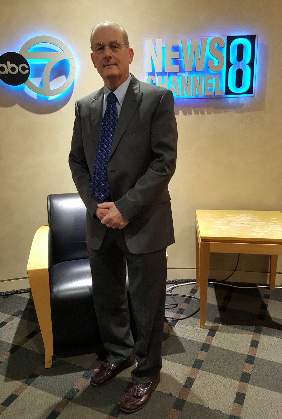 James Mastbrook in TV studio
